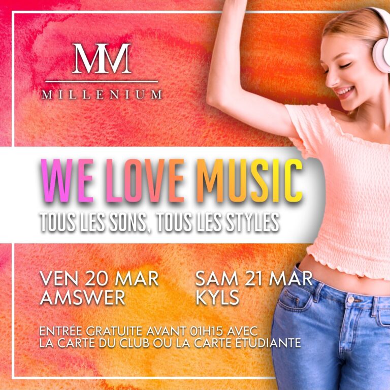 WEEK-END 20 MARS MILLENIUM LISIEUX MEILLEURE BOITE DE NUIT NORMANDIE FORMAT CARRÉ