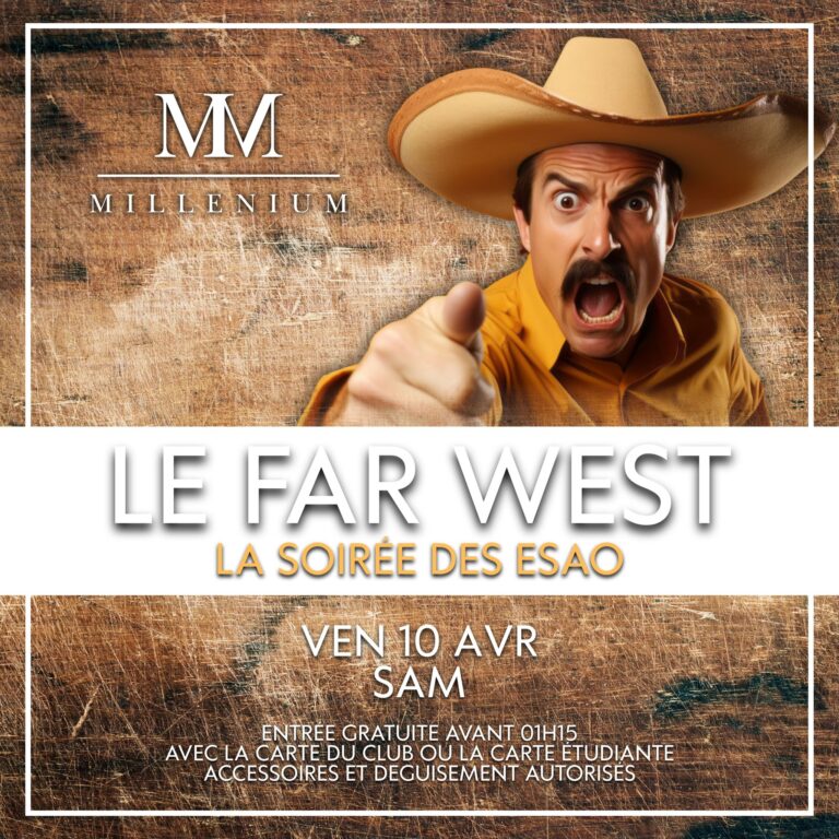 VENDREDI 10 AVRIL 2026 Avril Millenium Lisieux Meilleure boite de nuit de Normandie soirée Far West