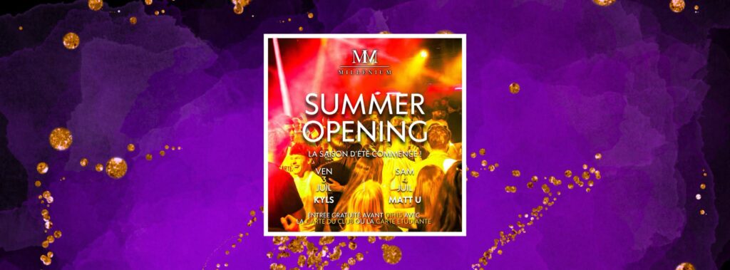 Millenium Lisieux meilleure boite de nuit de Normandie 3 et 4 Juillet 2026 summer opening