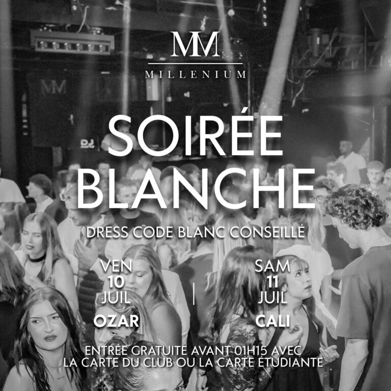 Soirée Blanche MilléniuM Lisieux - dress code blanc discothèque Calvados été