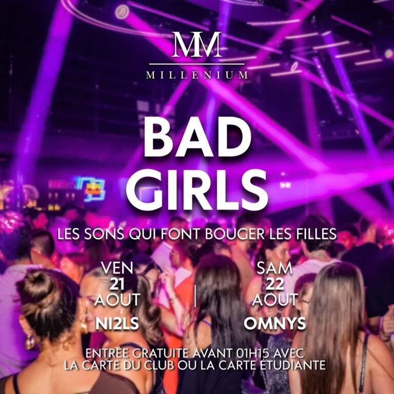 Bad Girls MilléniuM Lisieux - soirée filles shot rose discothèque Calvados