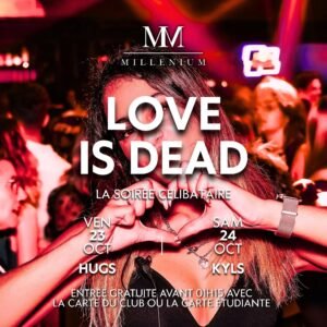 Love Is Dead MilléniuM Lisieux - soirée célibataires bracelets discothèque Calvados